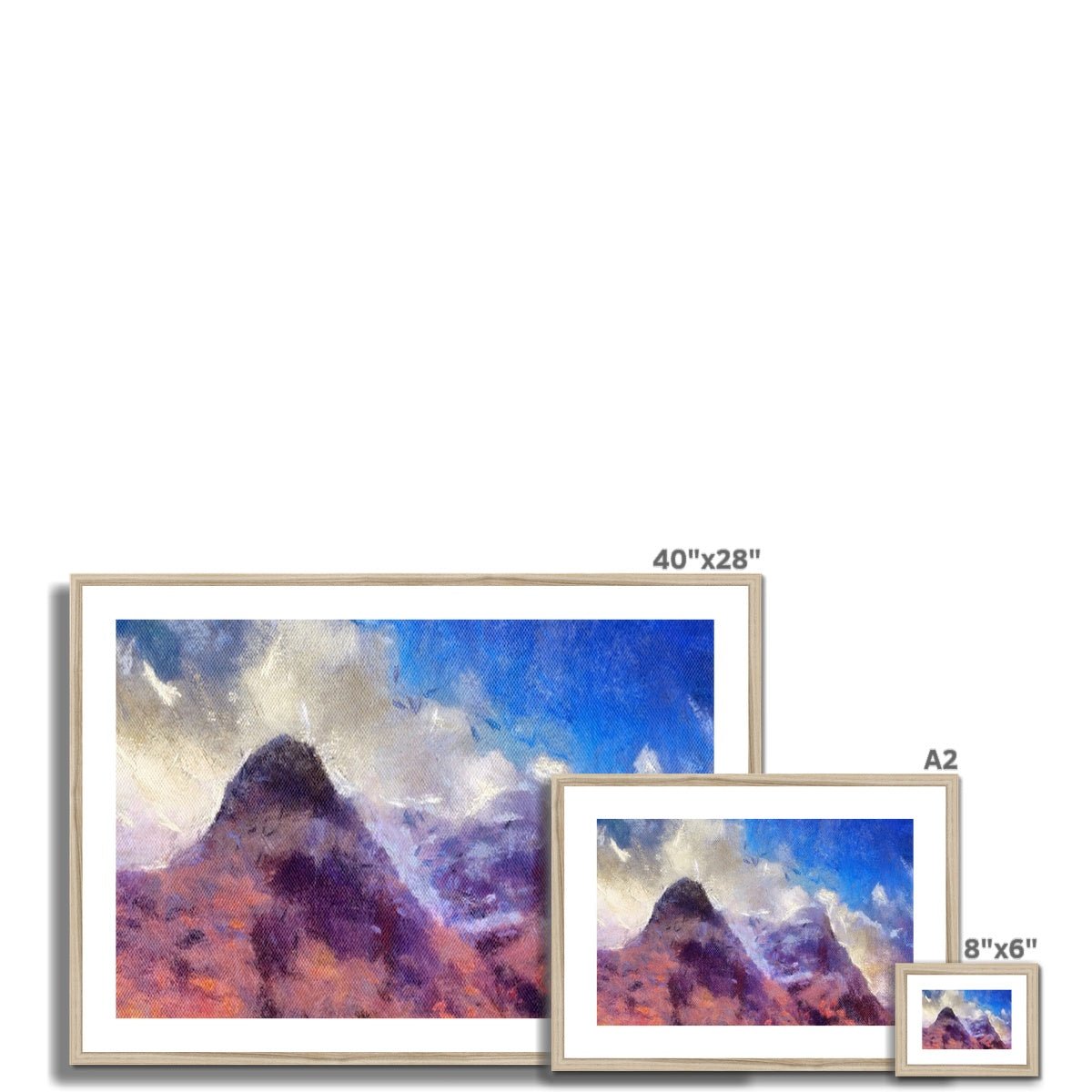 Glencoe Painting | Framed & Mounted Prints From Scotland-Framed & Mounted Prints-Glencoe Art Gallery-Paintings, Prints, Homeware, Art Gifts From Scotland By Scottish Artist Kevin Hunter