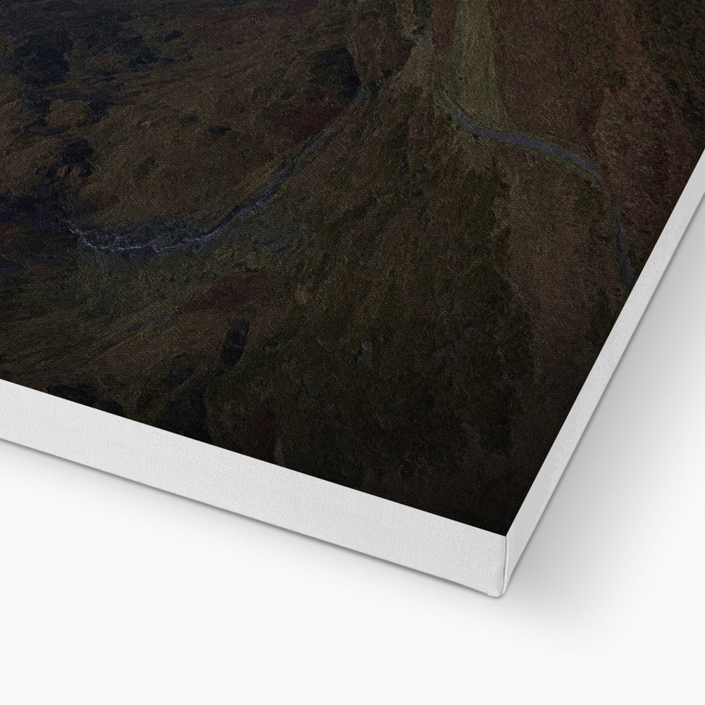Glencoe Starlight Canvas print of canyon landscape with winding road