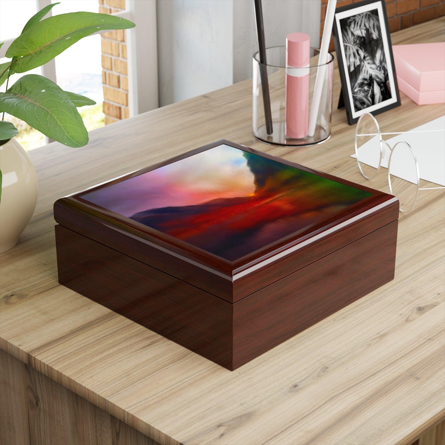 Glencoe Sunset | Art Jewellery Box | Scotland