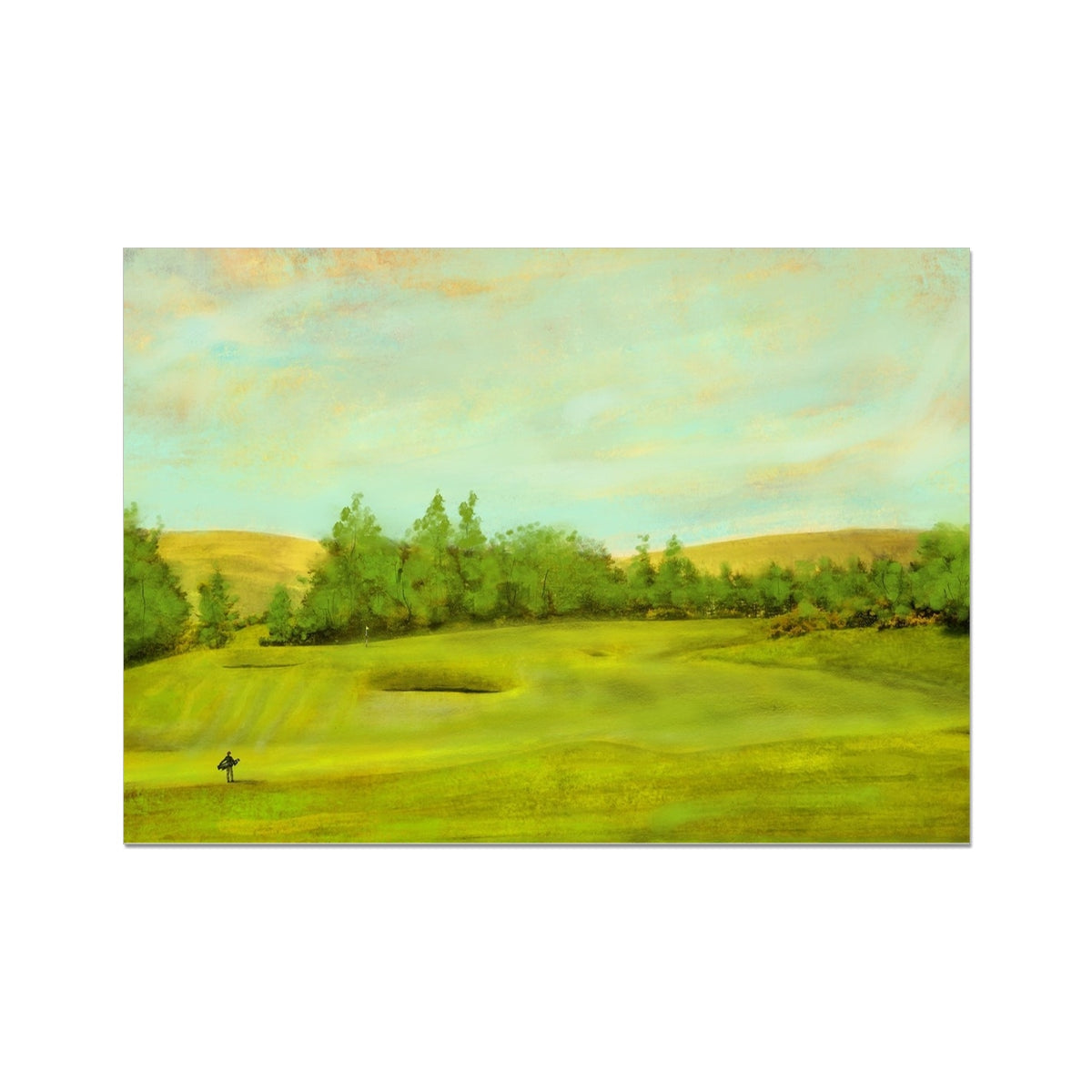 Gleneagles King's Golf Course, The 1st Painting Prints | Historic & Iconic Scotland Art Gallery | Paintings, Prints, Homeware and Art Gifts From Scotland By Scottish Artist Kevin Hunter