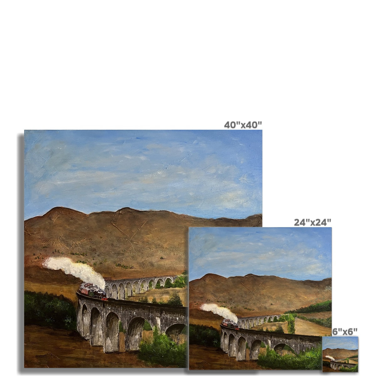 Glenfinnan Viaduct Painting Scotland | Signed Scottish Fine Art Prints