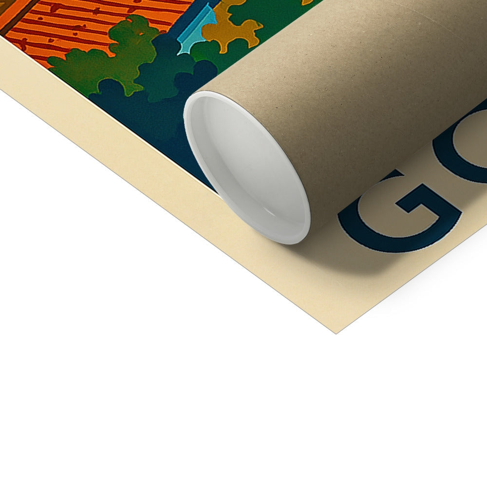 Cardboard tube packaging for Gourock Ashton Road Fine Art Prints puzzles