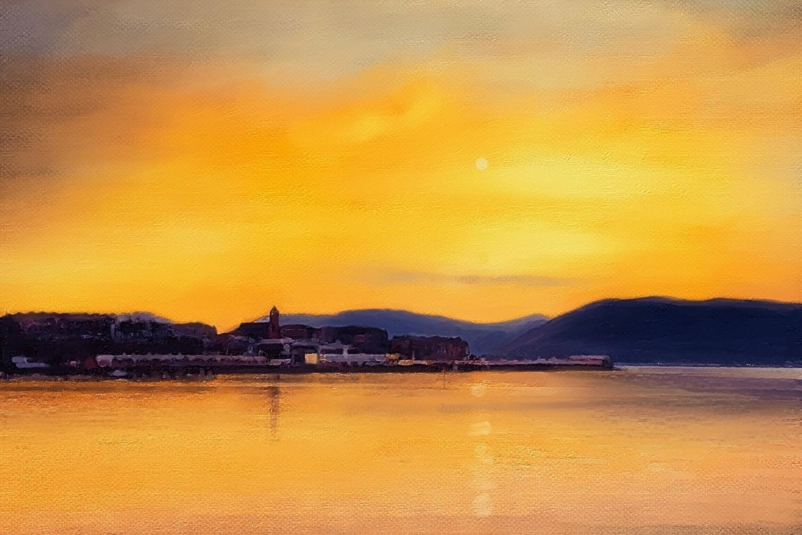 Gourock From Cardwell Bay