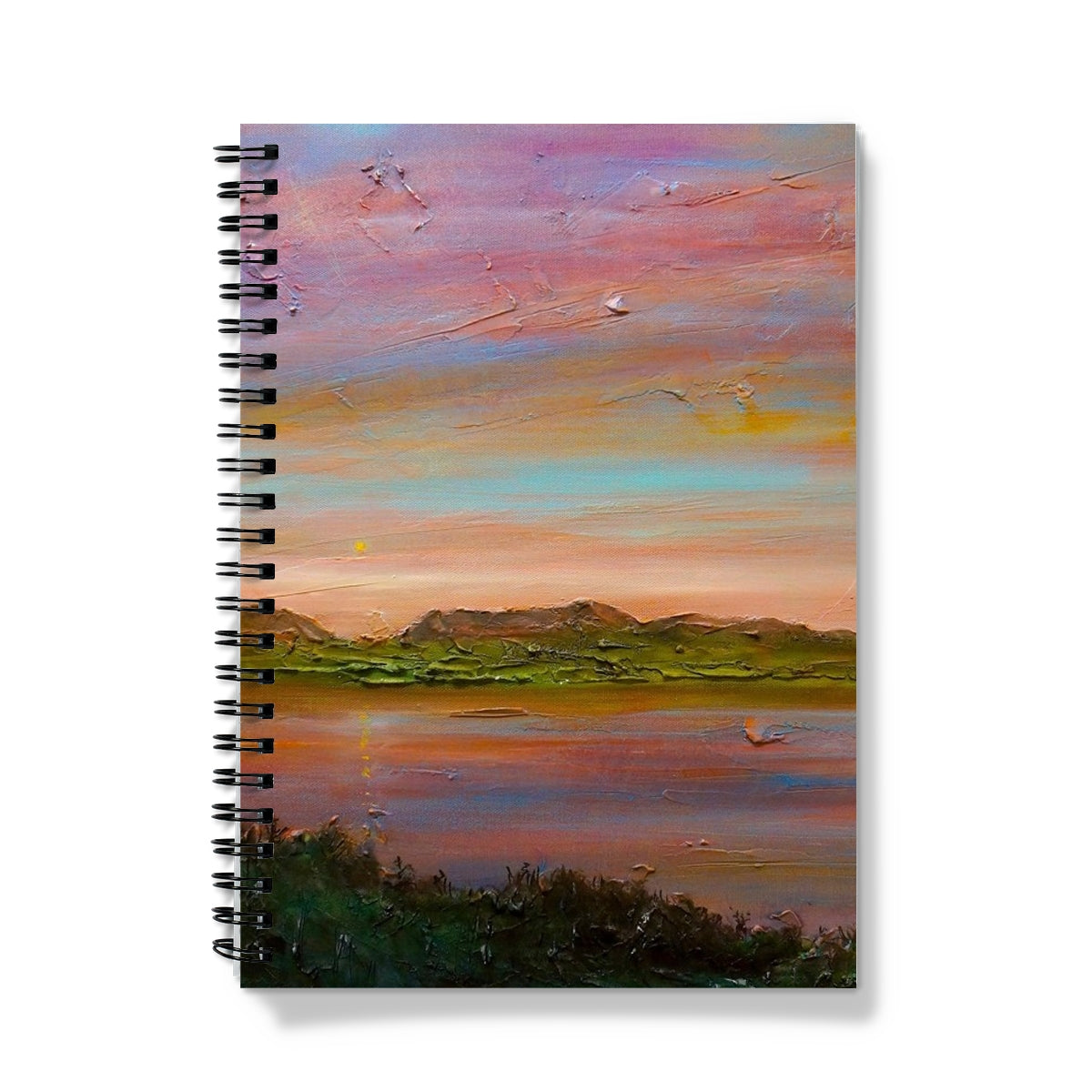 Gourock Golf Club Sunset Art Gifts Notebook