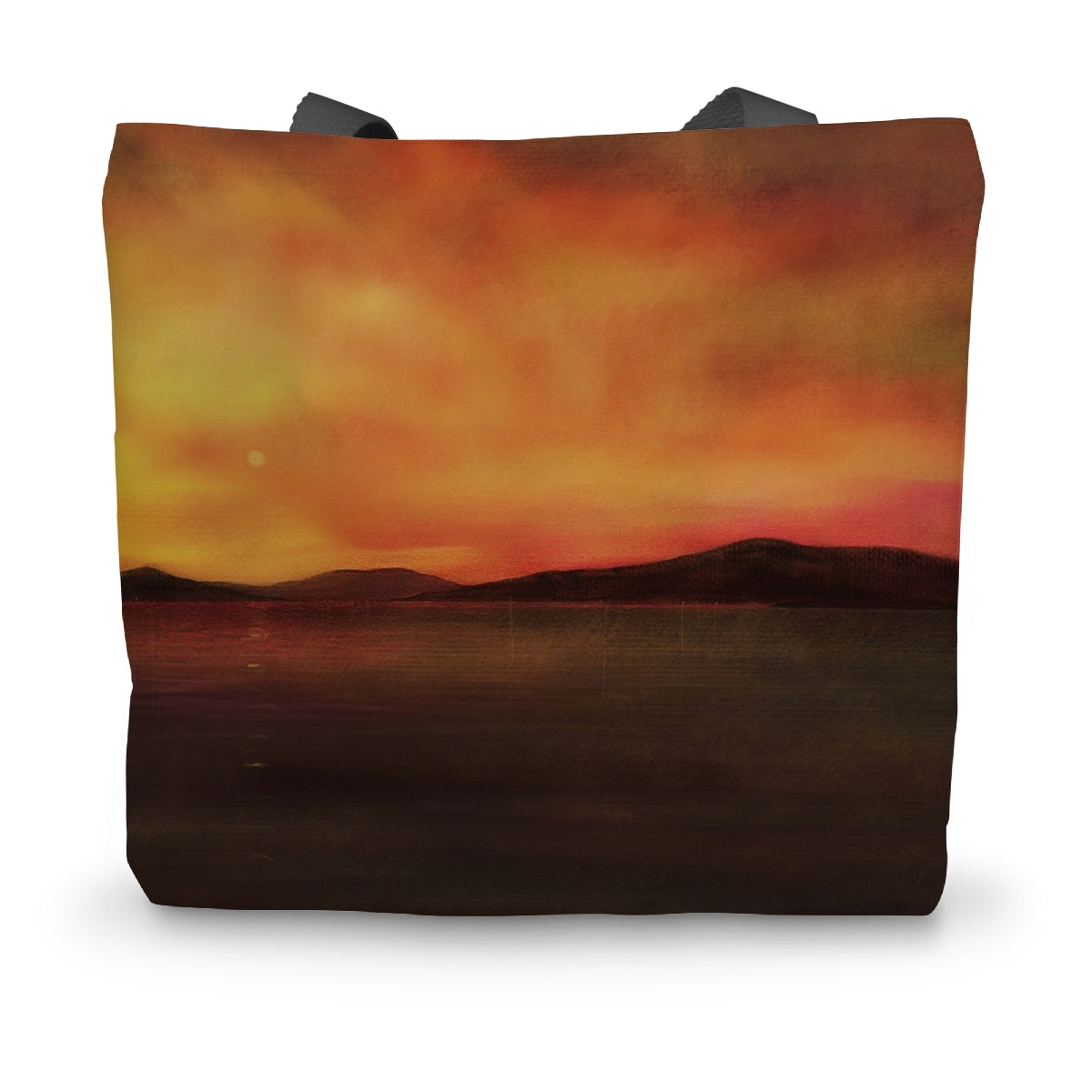 Harris Sunset Art Gifts Canvas Tote Bag-Bags-Hebridean Islands Art Gallery-14"x18.5"-Paintings, Prints, Homeware, Art Gifts From Scotland By Scottish Artist Kevin Hunter