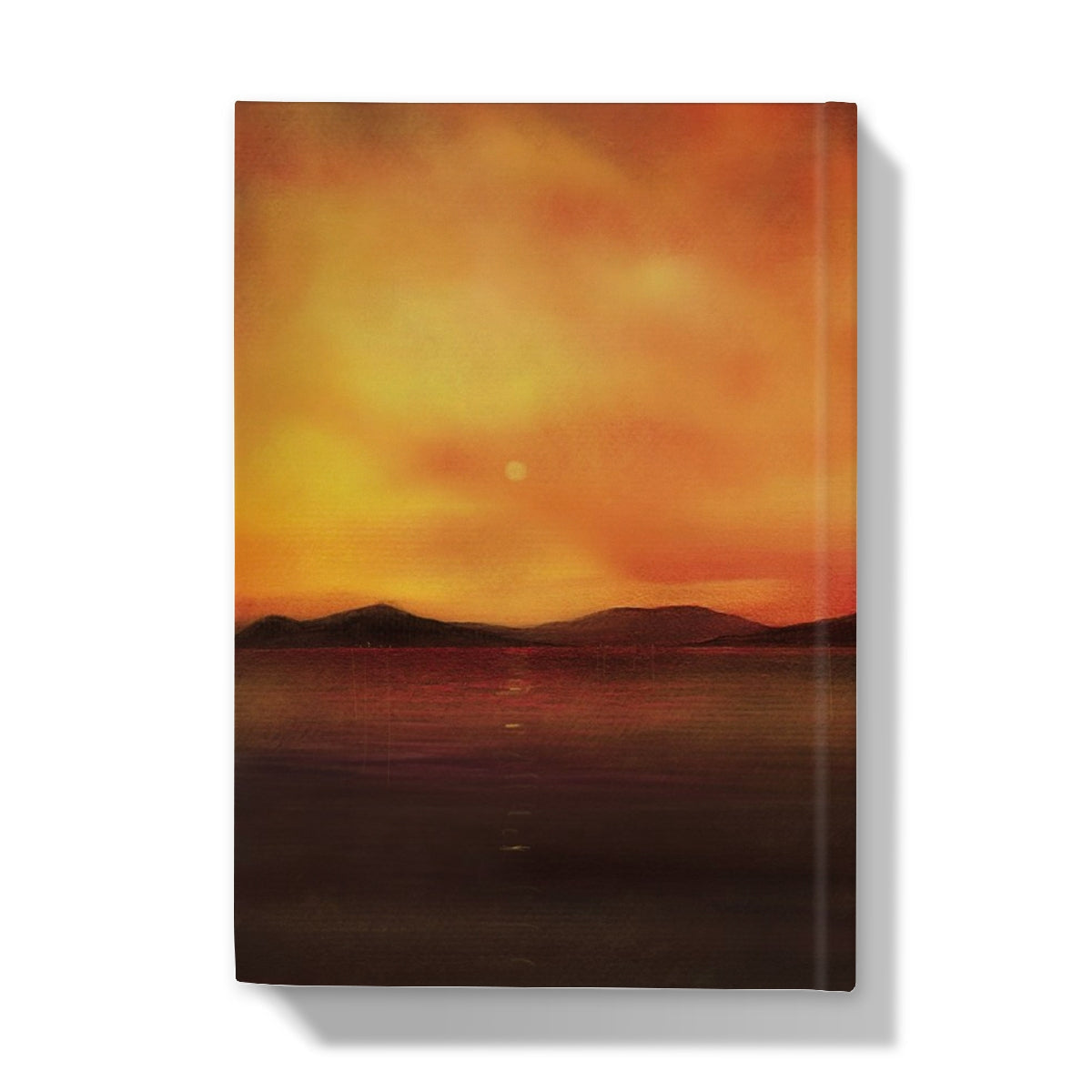 Harris Sunset Hardback Journal with orange textured cover