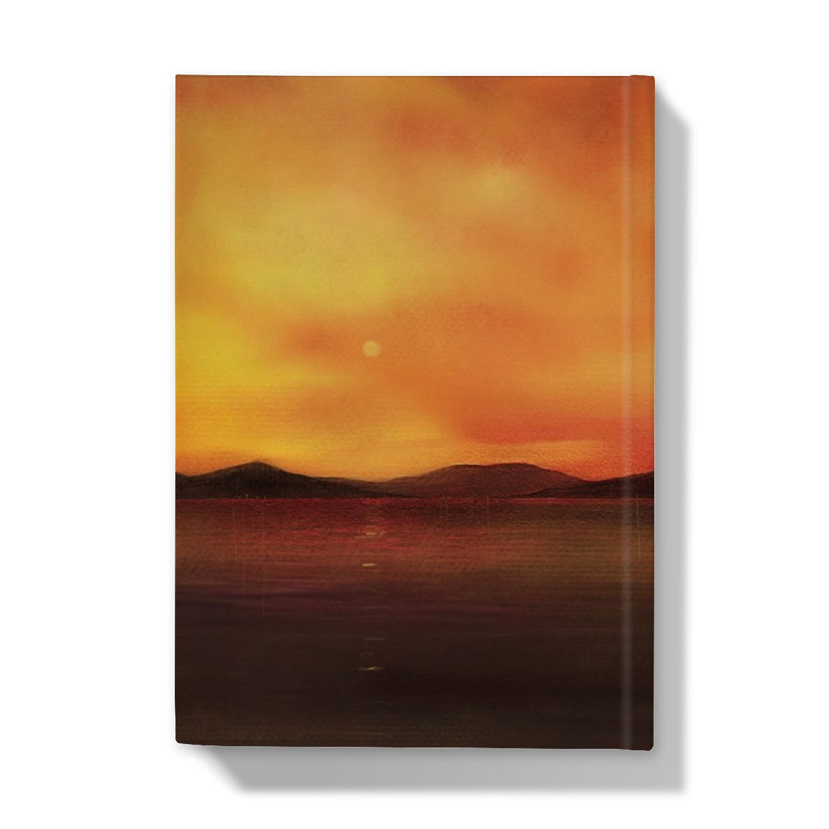 Harris Sunset Hardback Journal with orange textured cover