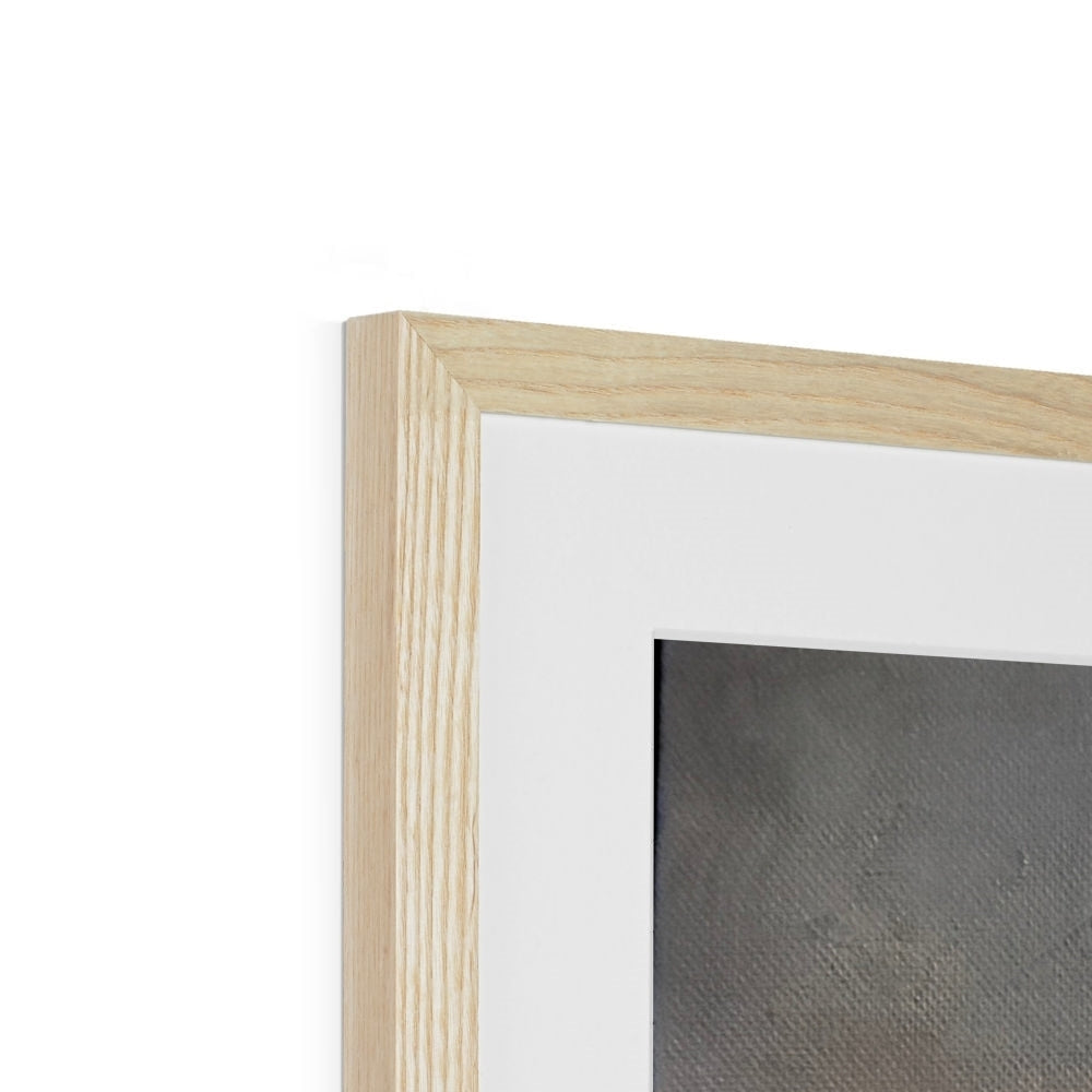 Light oak wood frame with minimalist design for Hebridean Croft House print