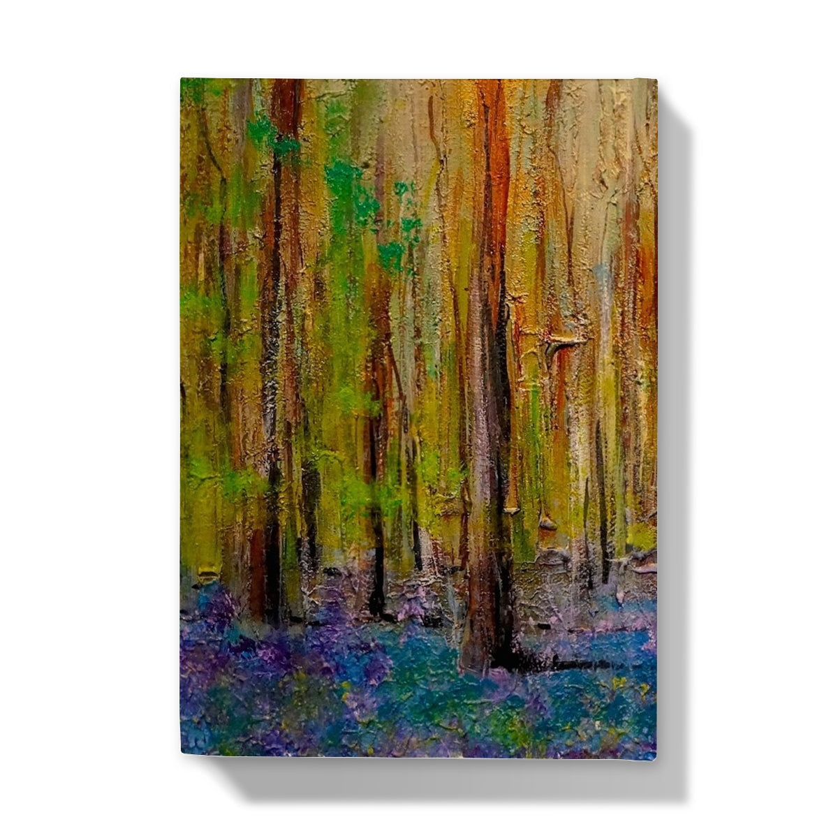 Canvas print of Highland Bluebells forest trees journal