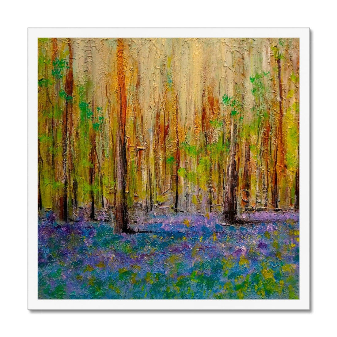 Highland Bluebells Painting | Framed Print | Paintings from Scotland by Scottish Artist Hunter