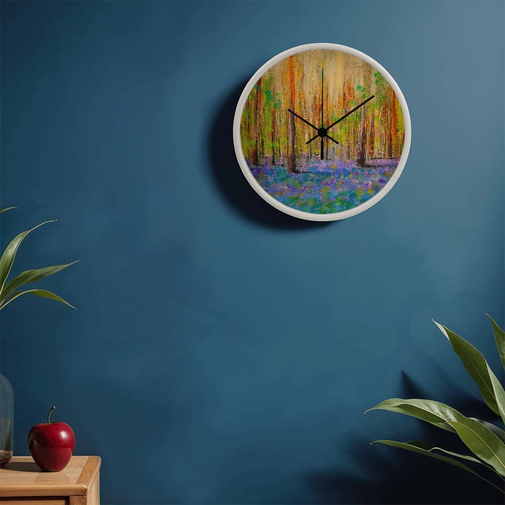 Highland Bluebells | Wall Art Clock | Scotland