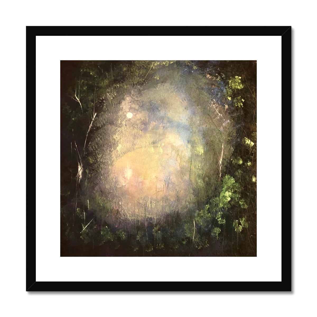 A Highland Moonlit Wood ii Art Prints - Highlands & Lowlands Gallery Scotland - Free Shipping Worldwide