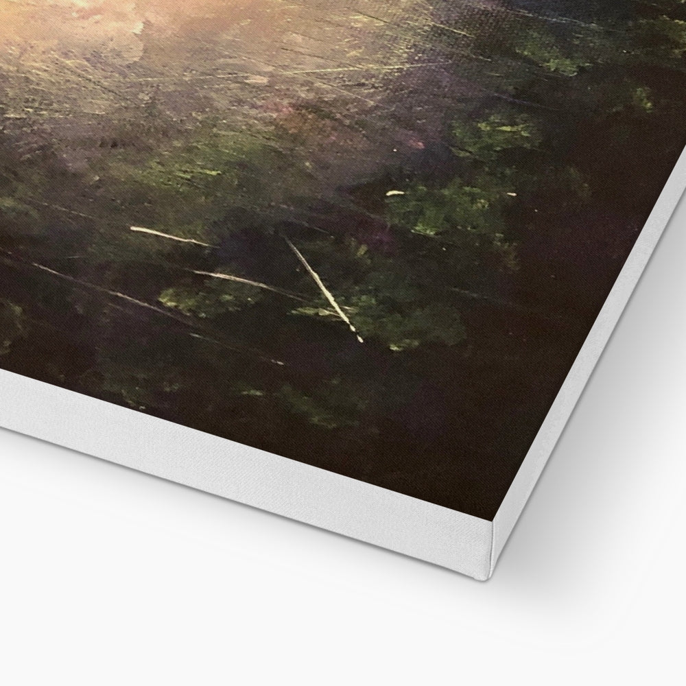 A Highland Moonlit Wood ii Canvas Prints - Highlands & Lowlands Art Gallery Scotland - Free Shipping Worldwide