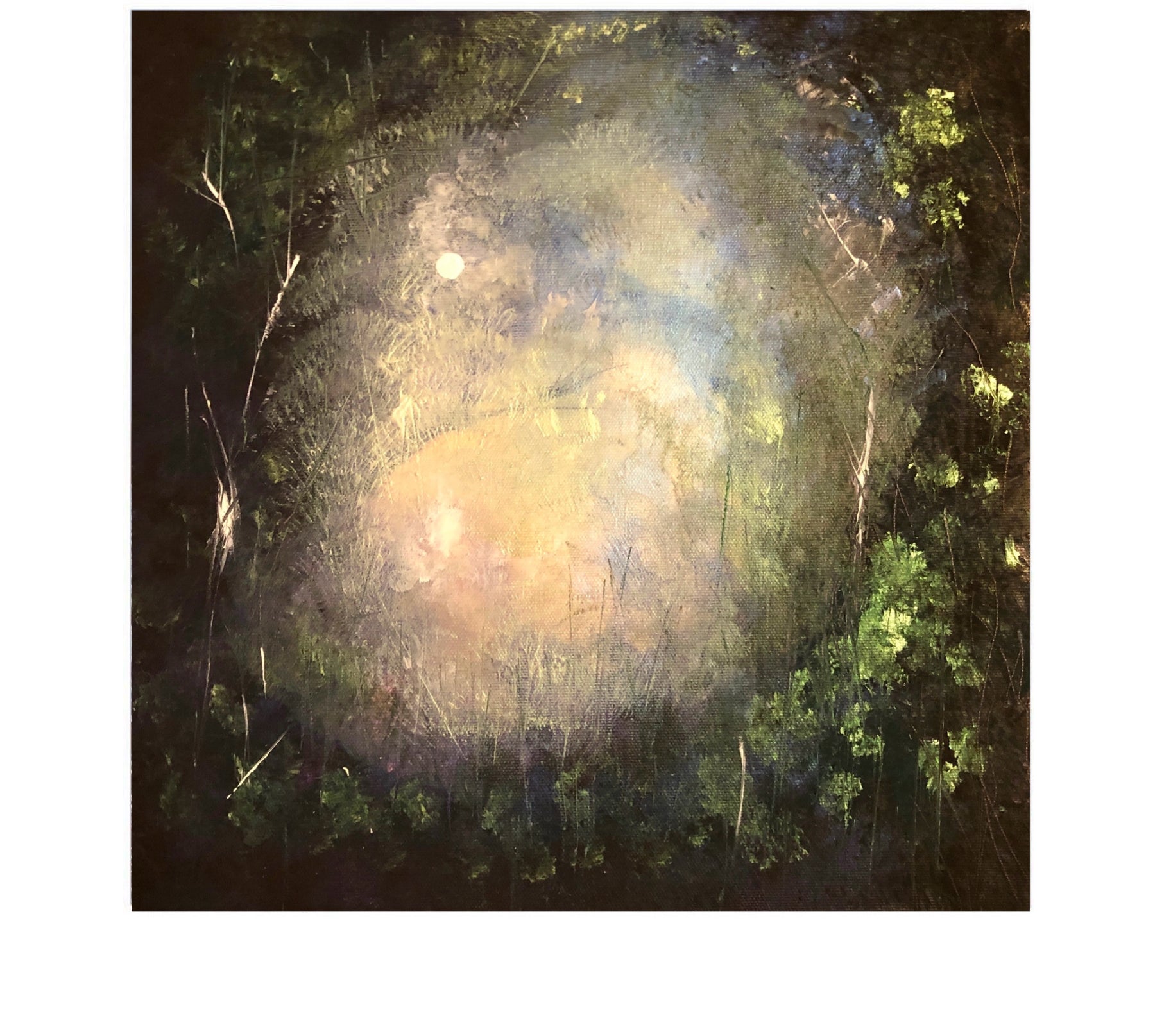 Highland Wood Moonlight Art Prints from my Abstract & Impressionistic Art Gallery Collection