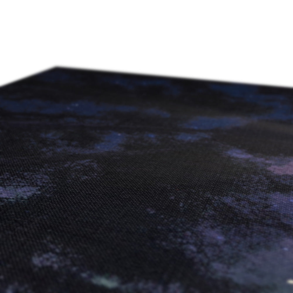 Dark Camo Fabric Texture on Highland Wood Starlight Canvas Print