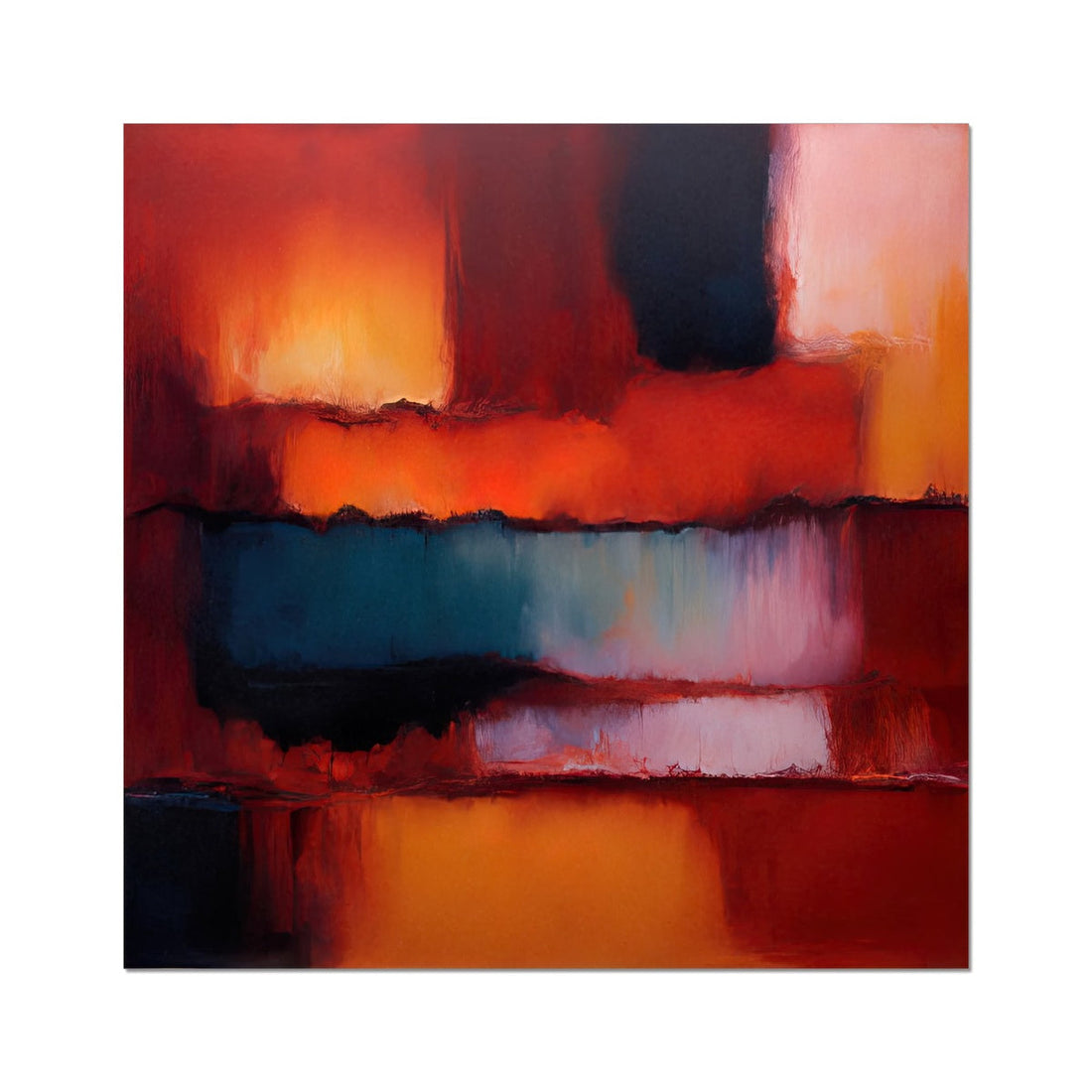 Horizon Sunset Abstract Painting | Art By Koan | Fine Art Print