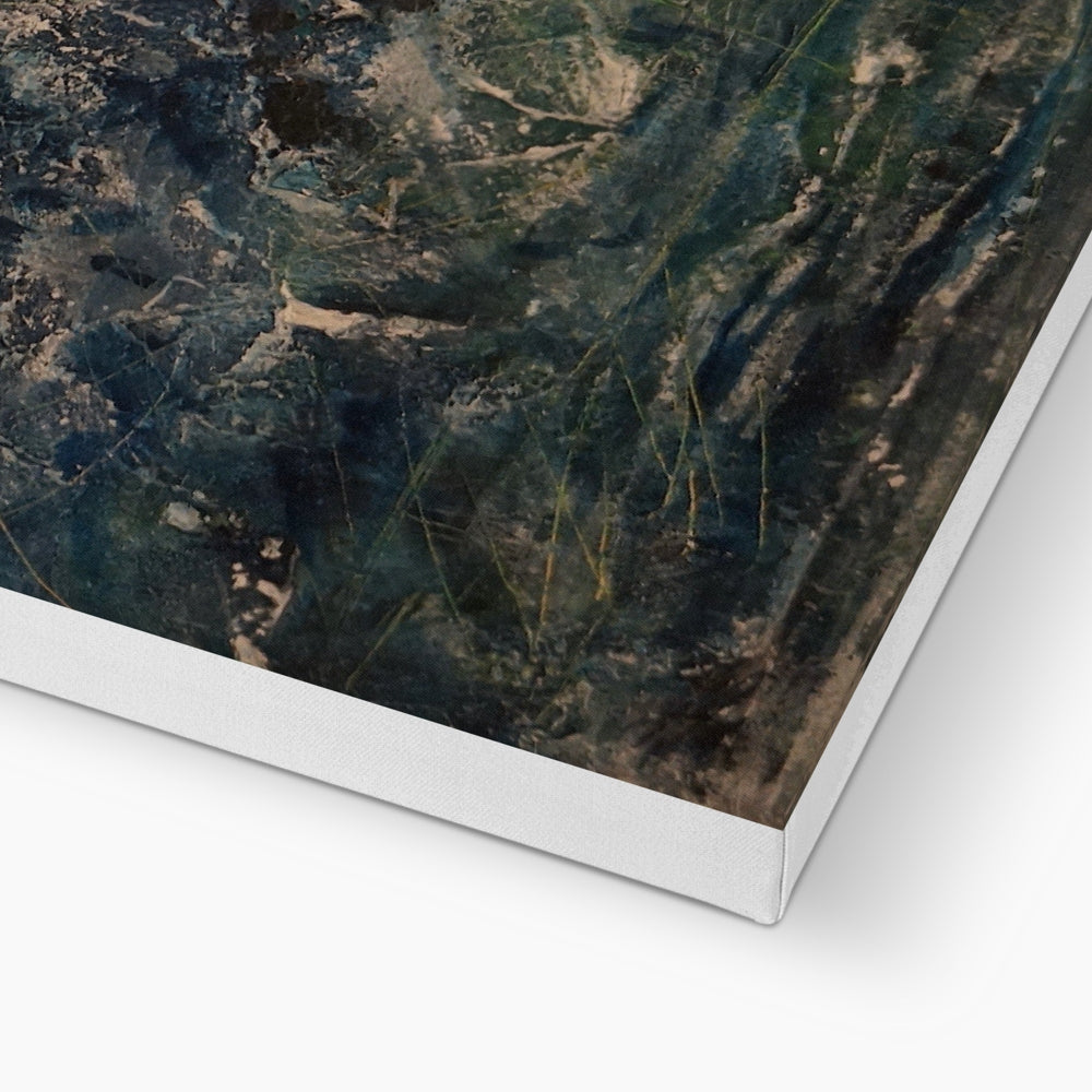 Impressions Of Glencoe I Canvas Print: Green Marble Wall Art