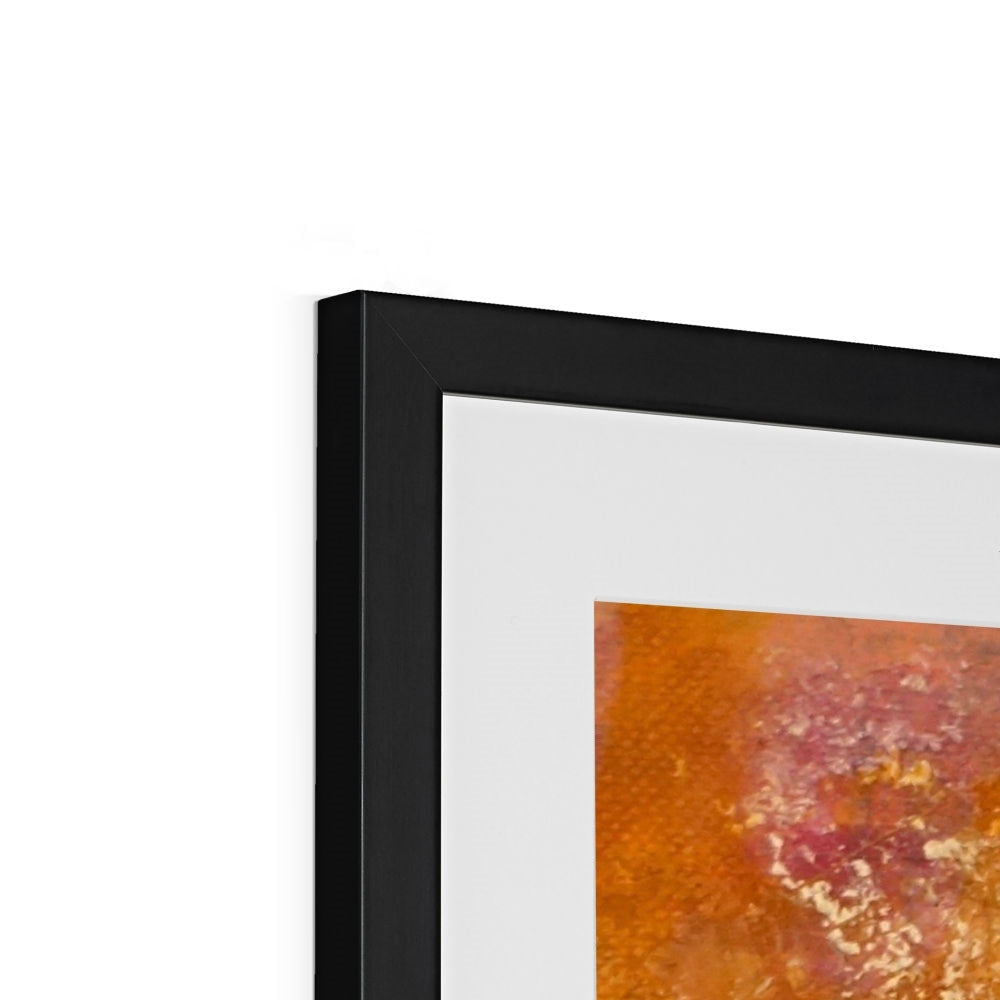 Black frame with Impressions Of Glencoe II abstract art print