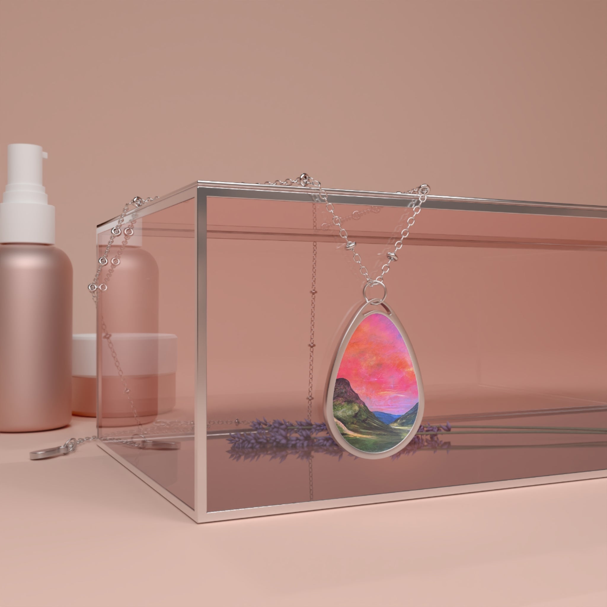 Into The Glencoe Dusk | Scottish Art Jewellery | Necklace - Gallery Scotland - Free Shipping Worldwide