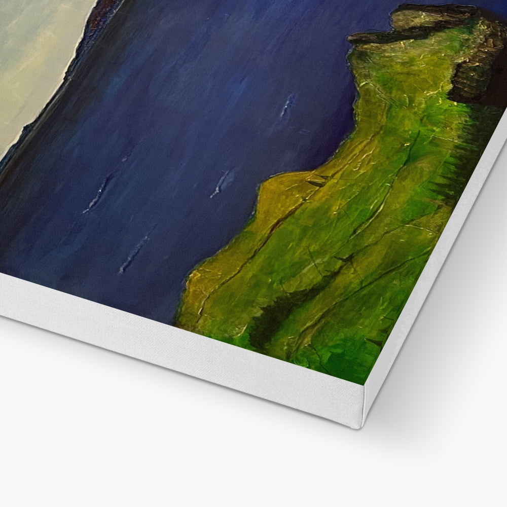 Green and yellow textured canvas wall art from Ireland to Scotland