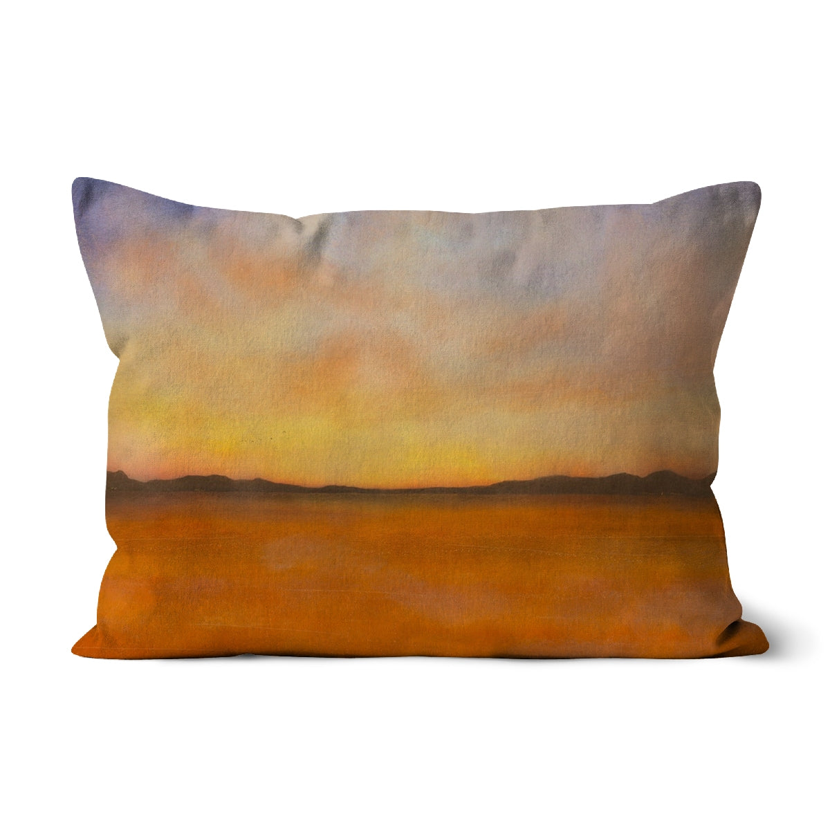 Islay Dawn Art Gifts Cushion-Cushions-Hebridean Islands Art Gallery-Linen-19"x13"-Paintings, Prints, Homeware, Art Gifts From Scotland By Scottish Artist Kevin Hunter