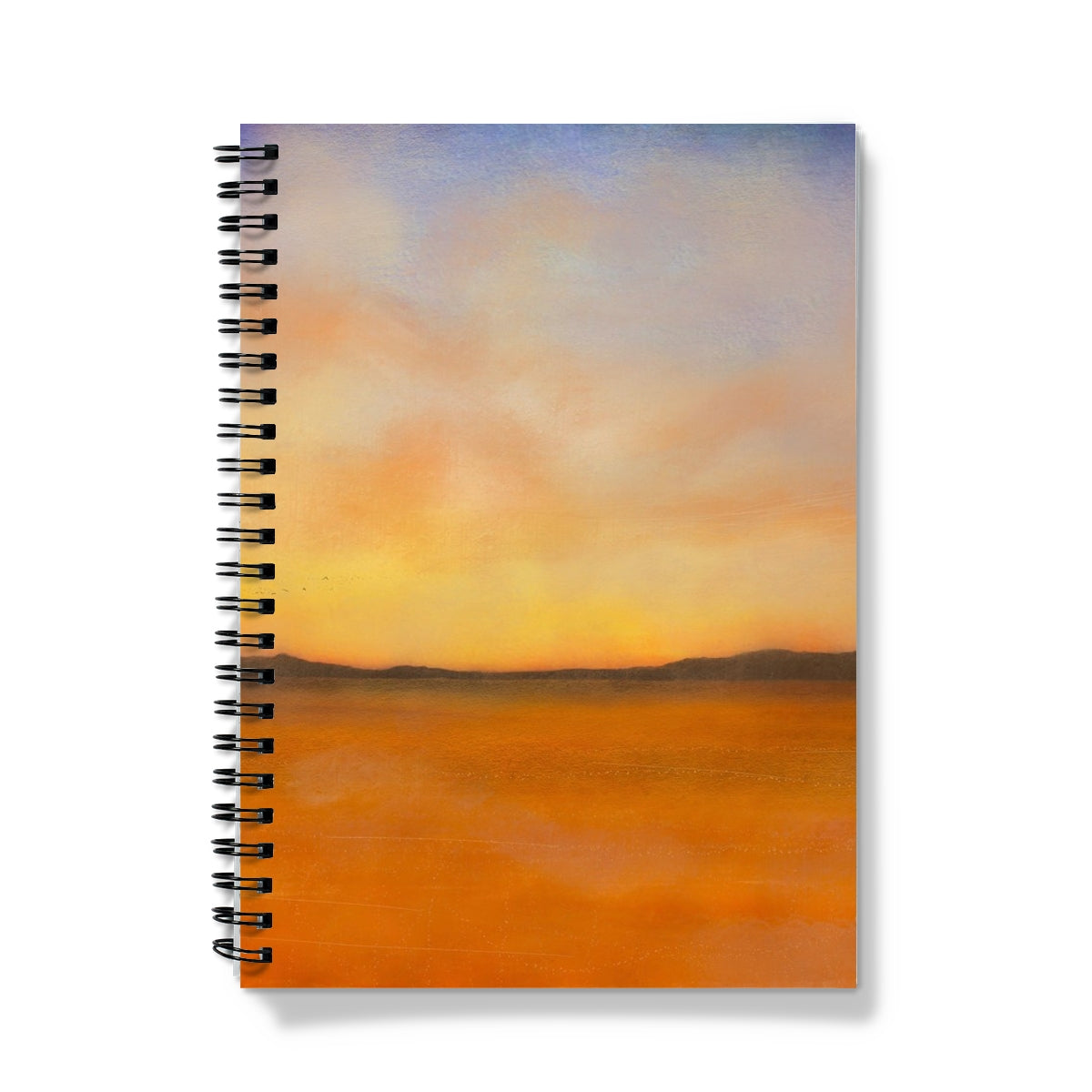 Islay Dawn Art Gifts Notebook-Journals & Notebooks-Hebridean Islands Art Gallery-A4-Graph-Paintings, Prints, Homeware, Art Gifts From Scotland By Scottish Artist Kevin Hunter