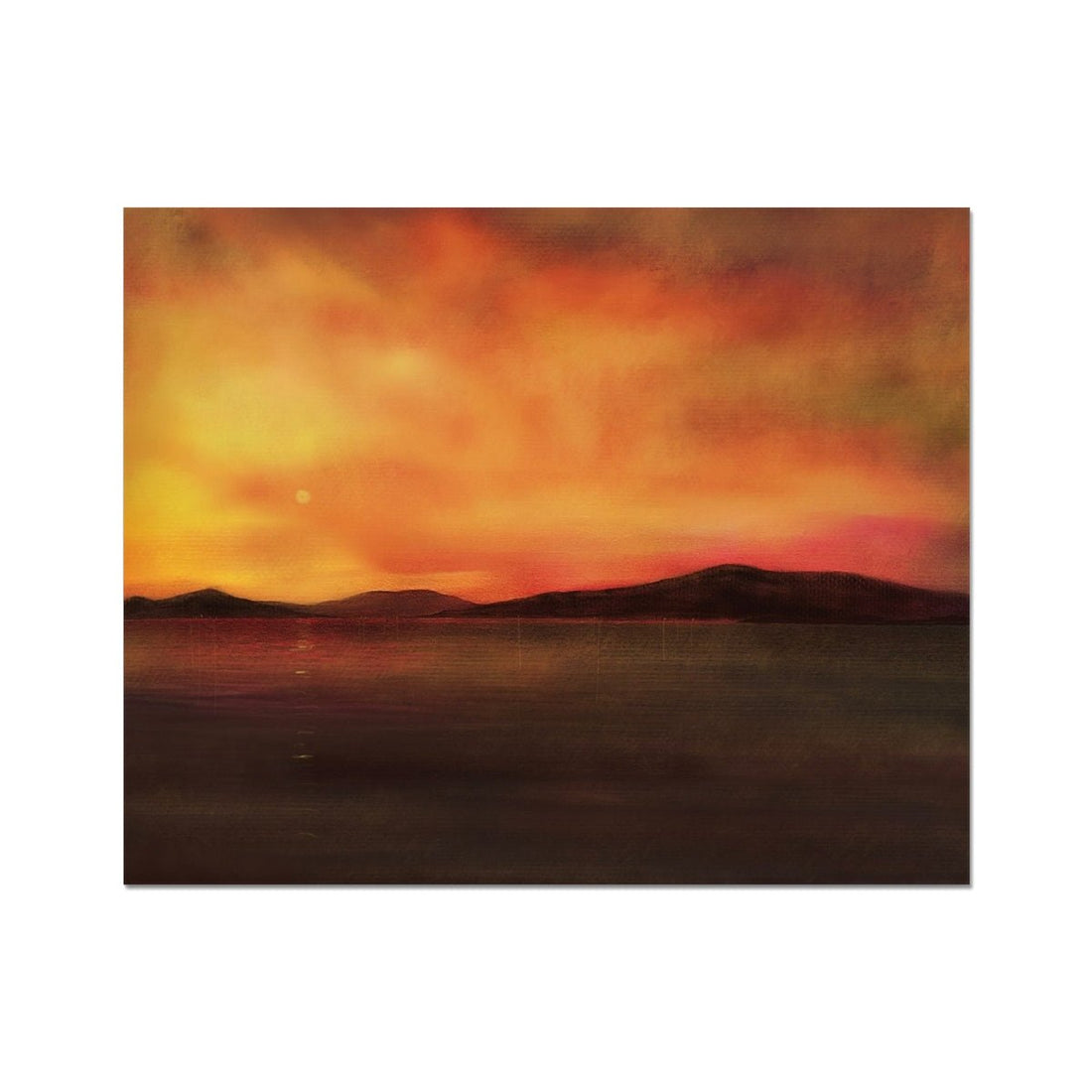 Isle Of Harris Sunset Painting | Artist Proof Collector Print | Paintings from Scotland by Scottish Artist Hunter