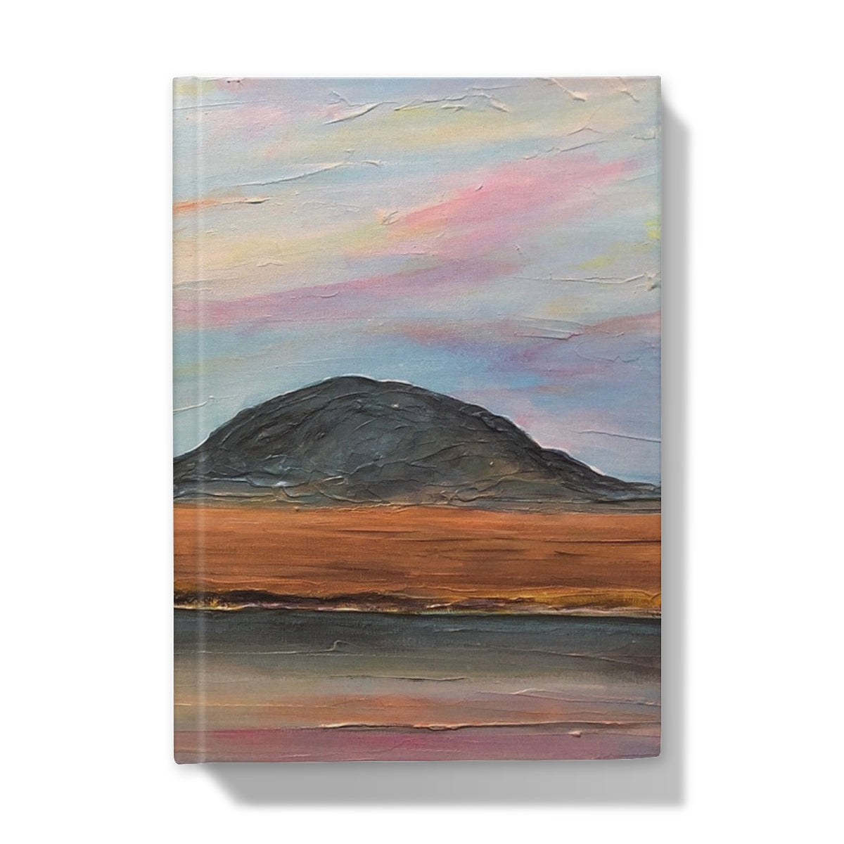 Jura Dawn Art Gifts Hardback Journal-Journals & Notebooks-Hebridean Islands Art Gallery-5"x7"-Plain-Paintings, Prints, Homeware, Art Gifts From Scotland By Scottish Artist Kevin Hunter