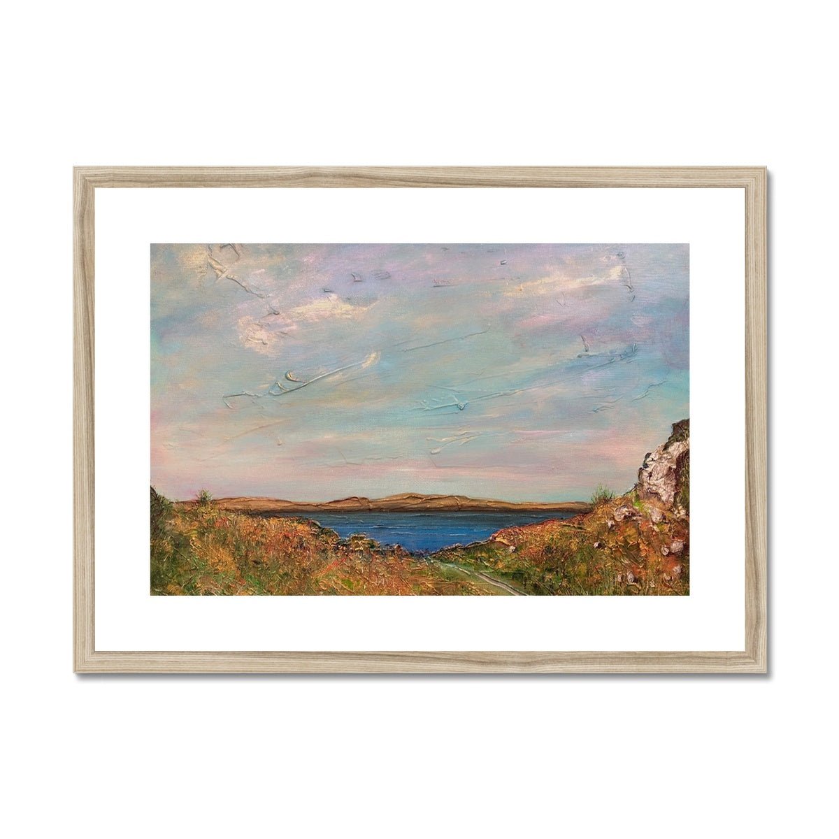 Jura From Crinan Painting | Framed & Mounted Prints From Scotland