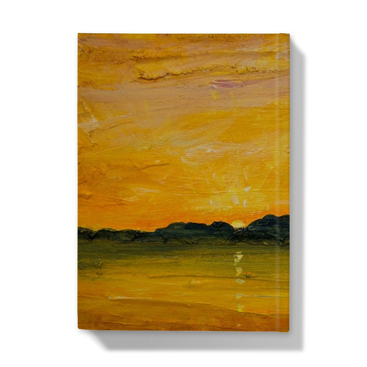 Jura Sunset Art Gifts Hardback Journal-Journals & Notebooks-Hebridean Islands Art Gallery-Paintings, Prints, Homeware, Art Gifts From Scotland By Scottish Artist Kevin Hunter