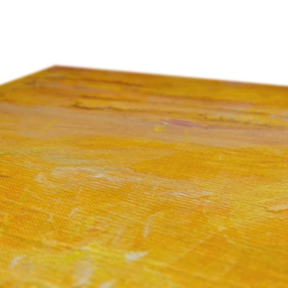 Vibrant yellow and orange abstract Jura Sunset canvas print