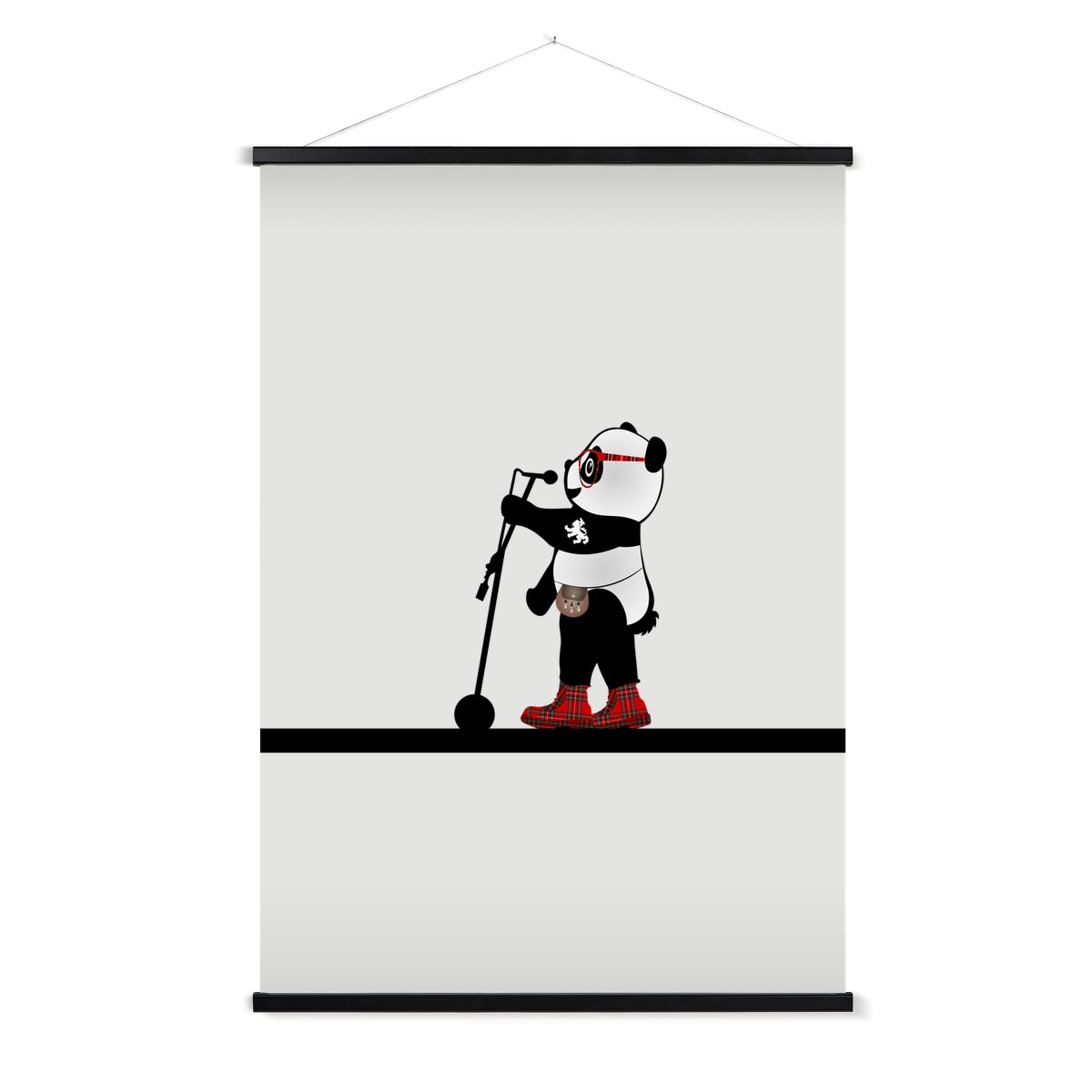 Karaoke | Panda Disco | Graphic Art | Fine Art Print with Hanger