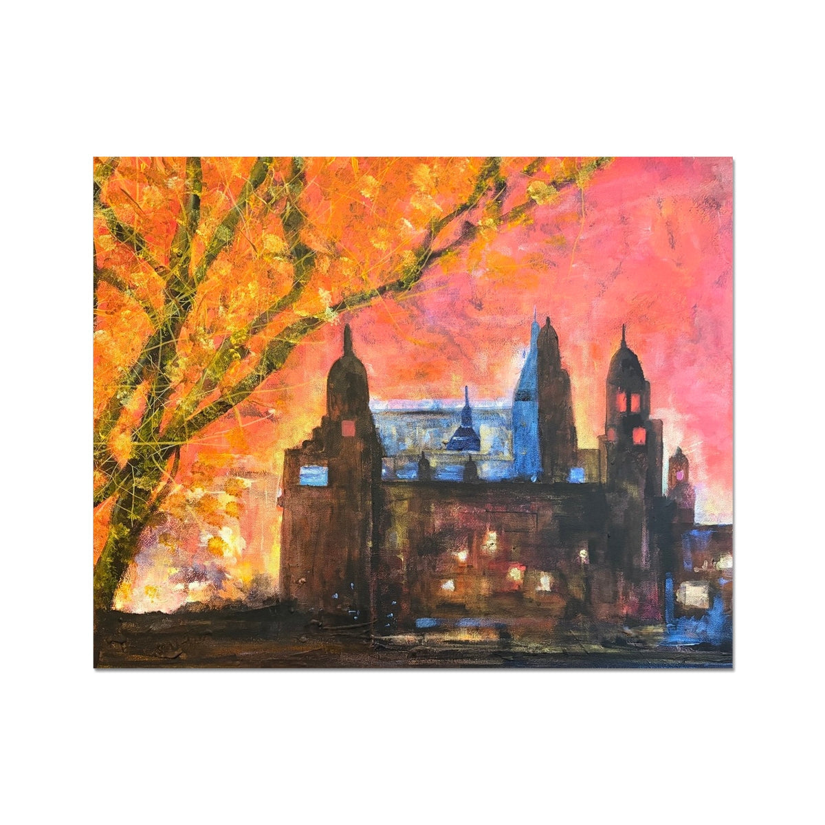 Kelvingrove Art Gallery Dusk Artist Proof Collector Print - Edinburgh & Glasgow Scotland - Free Shipping Worldwide