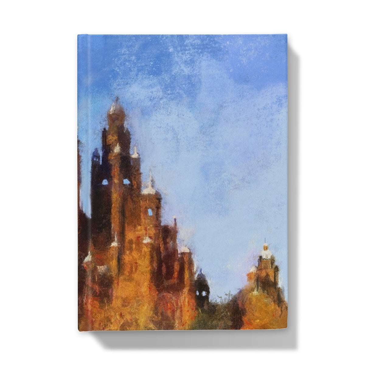 Kelvingrove Art Gallery hardback journal with golden-brown spires cover