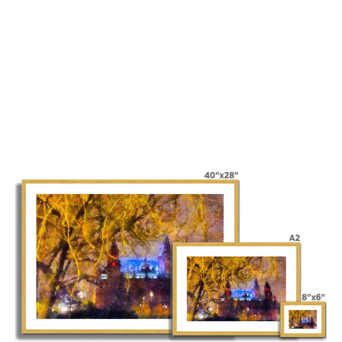 Kelvingrove Nights Painting | Antique Framed & Mounted Prints From Scotland-Antique Framed & Mounted Prints-Edinburgh & Glasgow Art Gallery-Paintings, Prints, Homeware, Art Gifts From Scotland By Scottish Artist Kevin Hunter