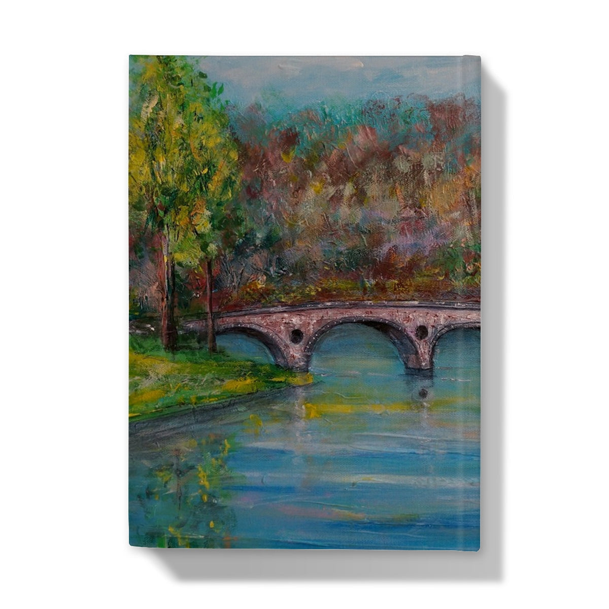 Kenmore Bridge Hardback Journal with Stone Bridge Canvas Art Print