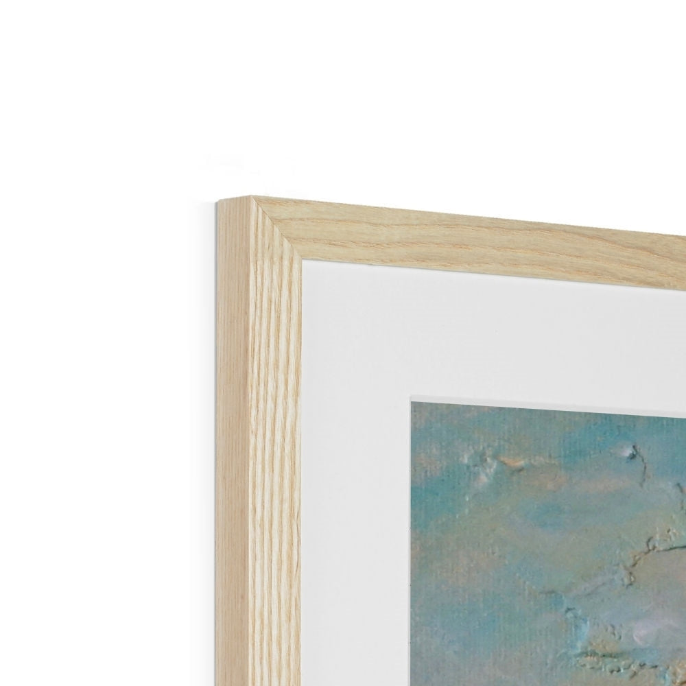 Kenmore Bridge II art print in light wood frame with white mat