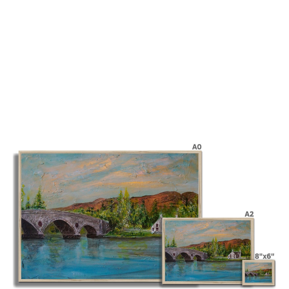 Kenmore Bridge ii Painting | Framed Prints From Scotland-Framed Prints-Scottish Highlands & Lowlands Art Gallery-Paintings, Prints, Homeware, Art Gifts From Scotland By Scottish Artist Kevin Hunter