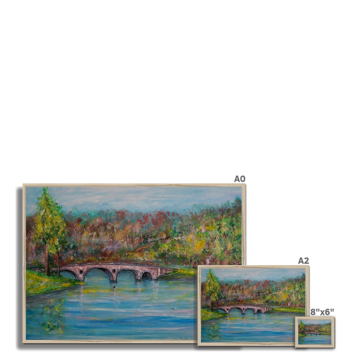 Kenmore Bridge Painting | Framed Prints From Scotland-Framed Prints-Scottish Highlands & Lowlands Art Gallery-Paintings, Prints, Homeware, Art Gifts From Scotland By Scottish Artist Kevin Hunter