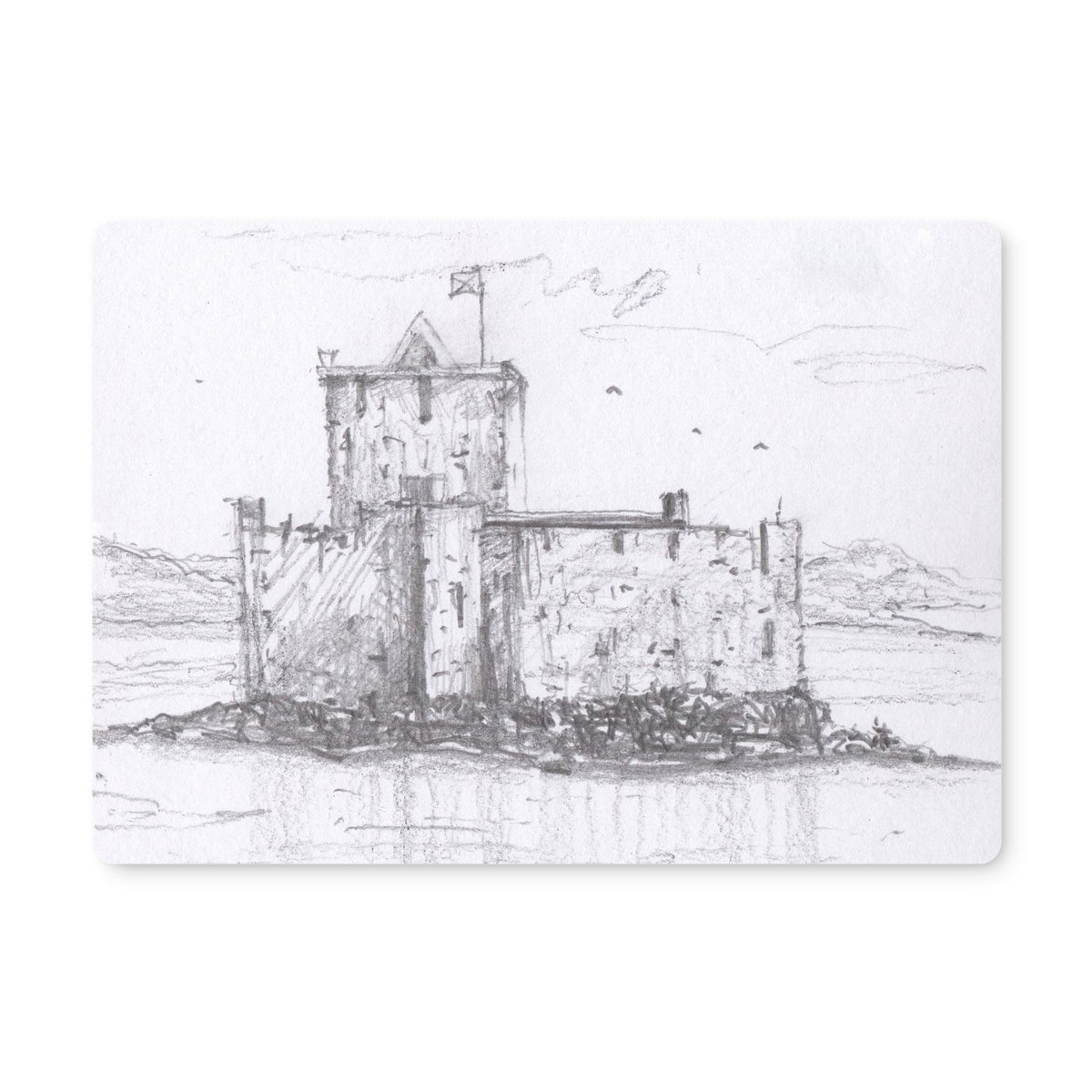 Kisimul Castle Placemat - Historic & Iconic Art Gallery Scotland - Free Shipping Worldwide