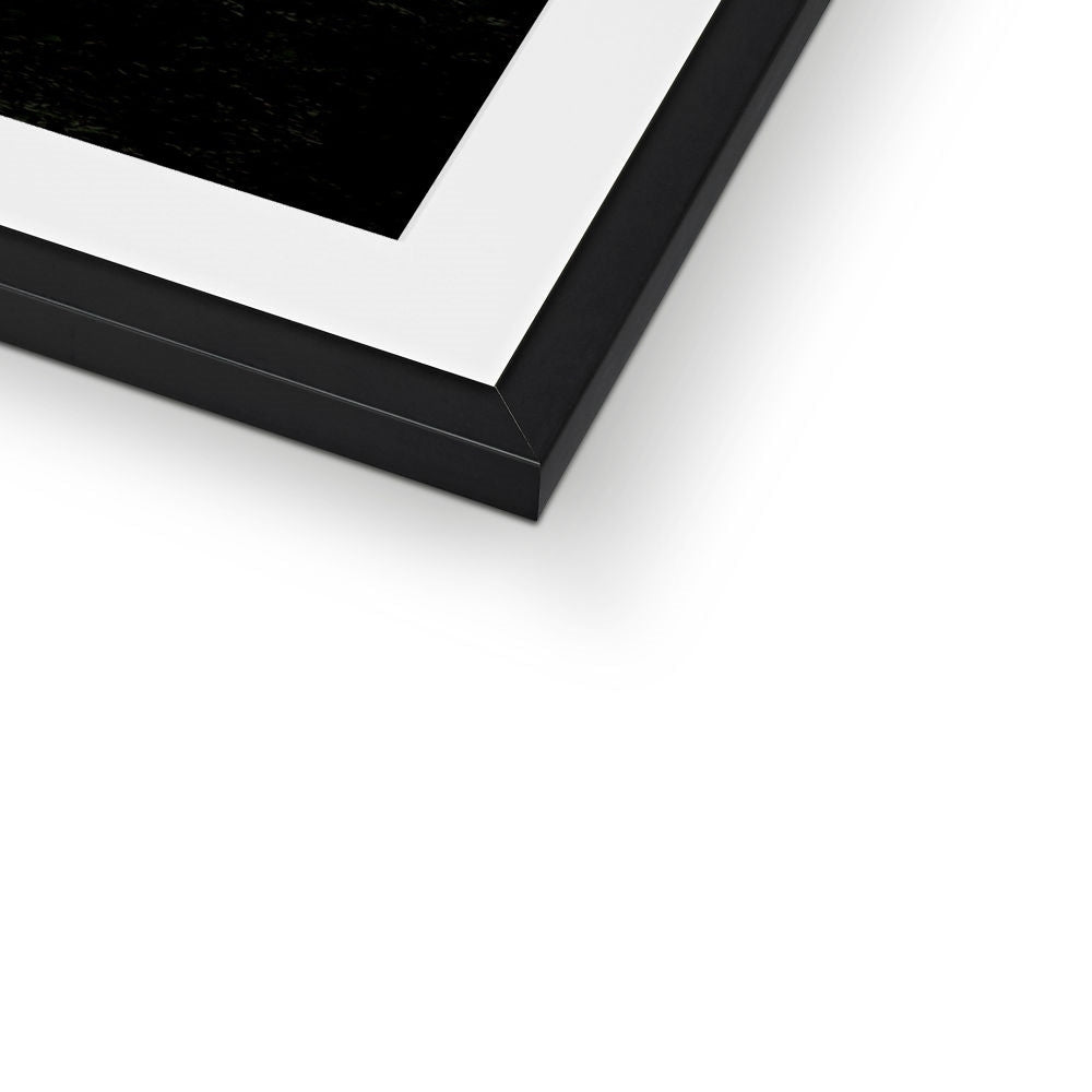 Black matte frame with white mat for Kyles of Bute art prints