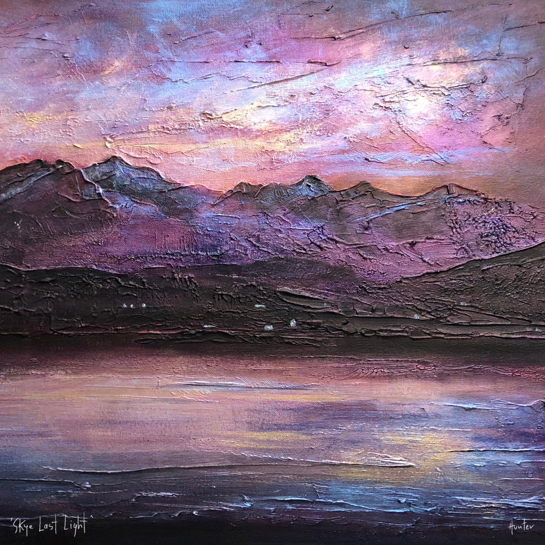 Last Skye Light | Scotland In Your Pocket Art Print-Scotland In Your Pocket Framed Prints-Skye Art Gallery-Paintings, Prints, Homeware, Art Gifts From Scotland By Scottish Artist Kevin Hunter