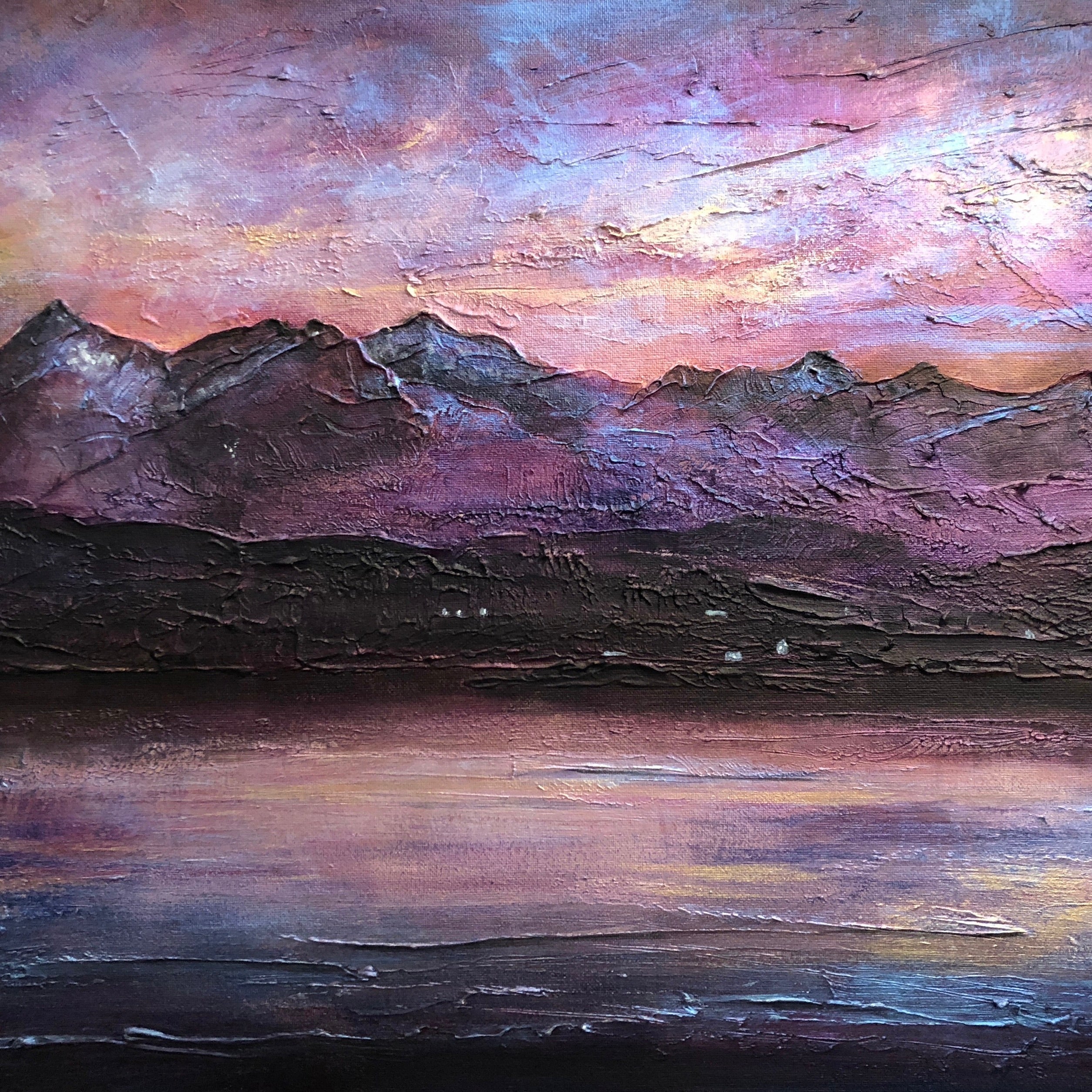 Last Skye Light Wooden Art Block-Skye Art Gallery