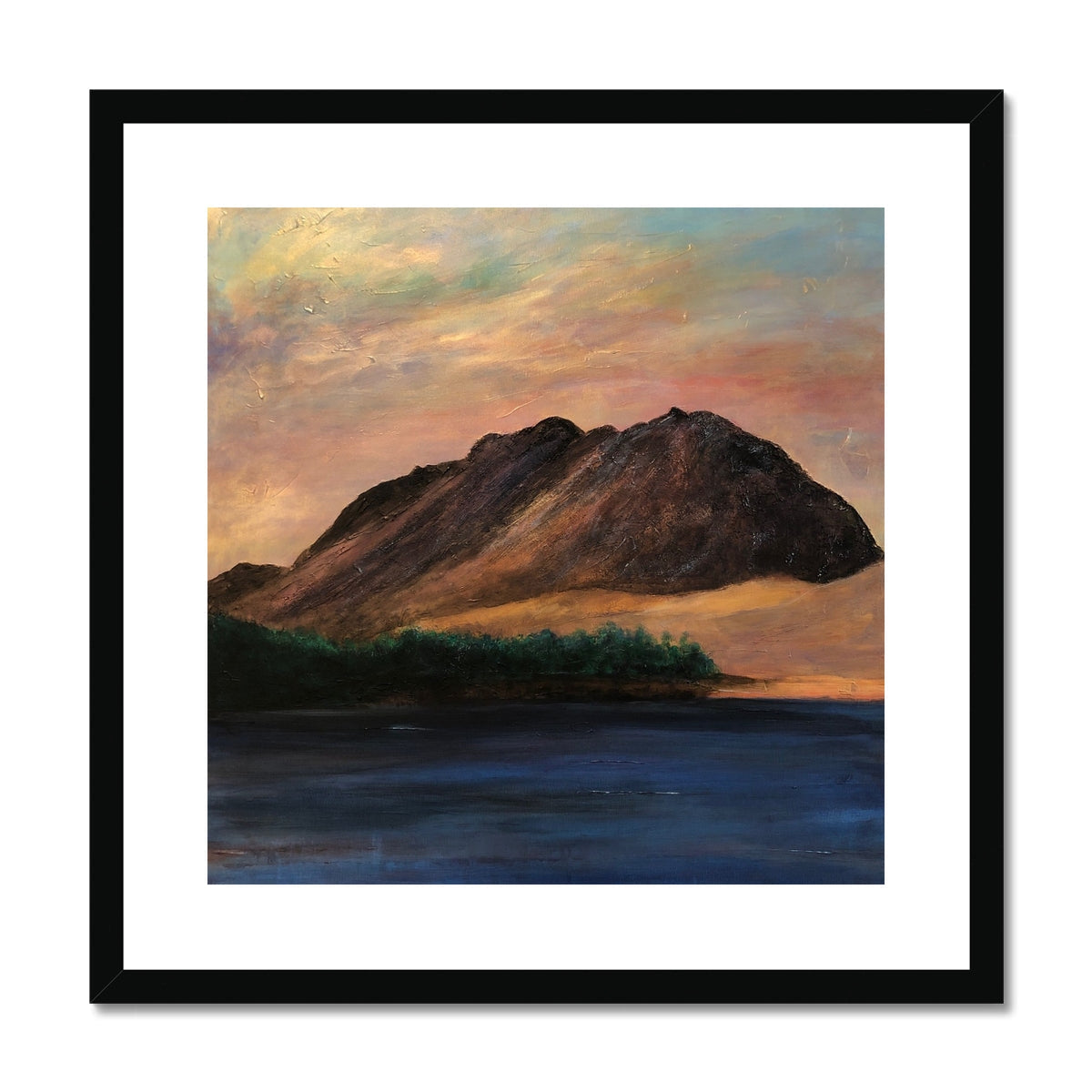 Black framed Liathach Glen Torridon mountain landscape print