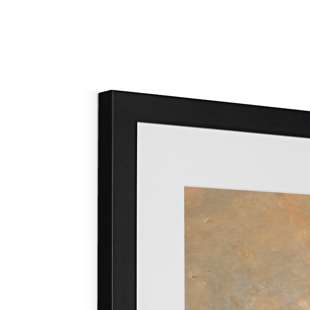 Black matte frame with Loch Druidibeg abstract art print