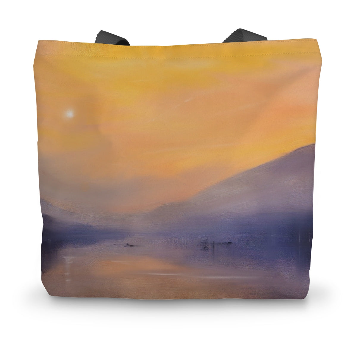 Loch Eck Dusk Art Gifts Canvas Tote Bag-Bags-Scottish Lochs & Mountains Art Gallery-14"x18.5"-Paintings, Prints, Homeware, Art Gifts From Scotland By Scottish Artist Kevin Hunter