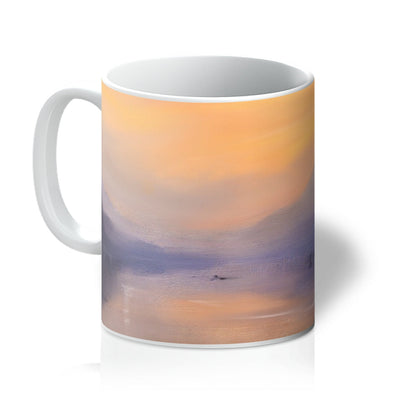 Loch Eck Dusk Art Gifts Mug | Scottish Lochs &amp; Mountains Art Gallery | Paintings, Prints, Homeware and Art Gifts From Scotland By Scottish Artist Kevin Hunter