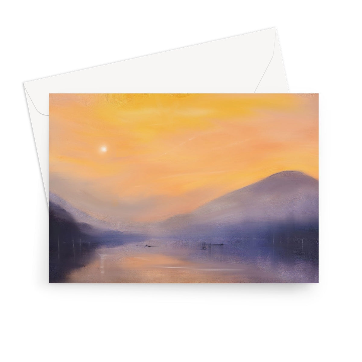 Loch Eck Dusk Art Gifts Greeting Card