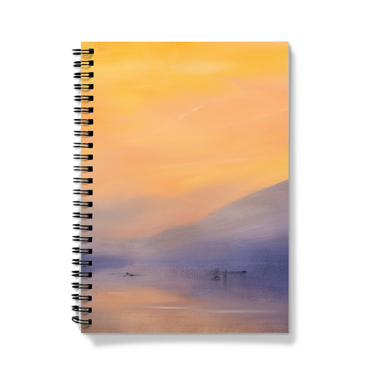 Loch Eck Dusk Art Gifts Notebook-Journals & Notebooks-Scottish Lochs & Mountains Art Gallery-A5-Graph-Paintings, Prints, Homeware, Art Gifts From Scotland By Scottish Artist Kevin Hunter