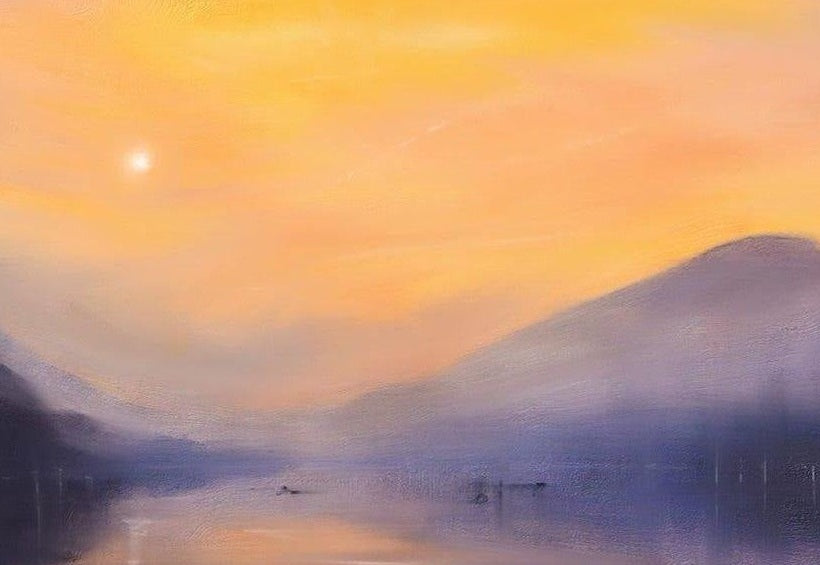 Loch Eck Dusk Art Prints from my Lochs & Mountains Art Gallery Collection